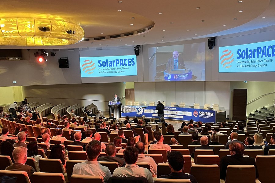 Delegates at a SolarPACES conference plenary session